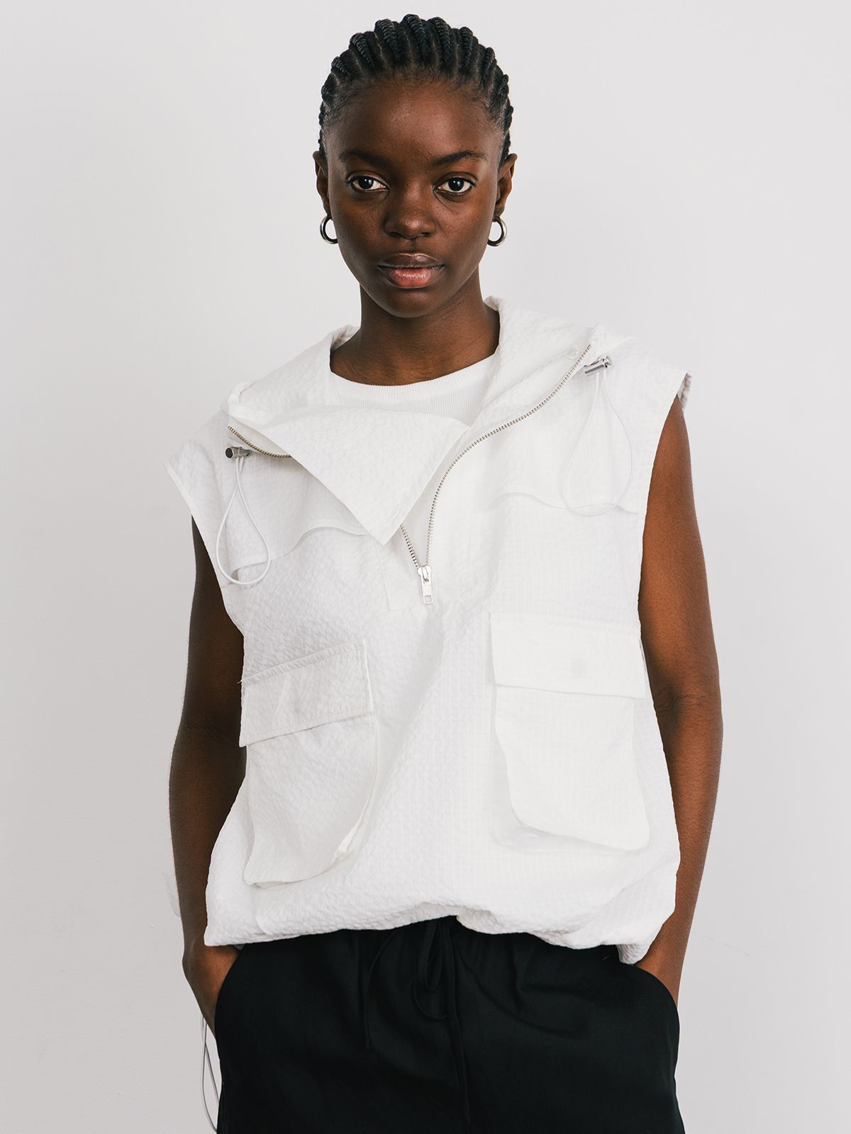 CREDONA - UTILITY ZIP FISCHER VEST / ユーティリティ ジップベスト