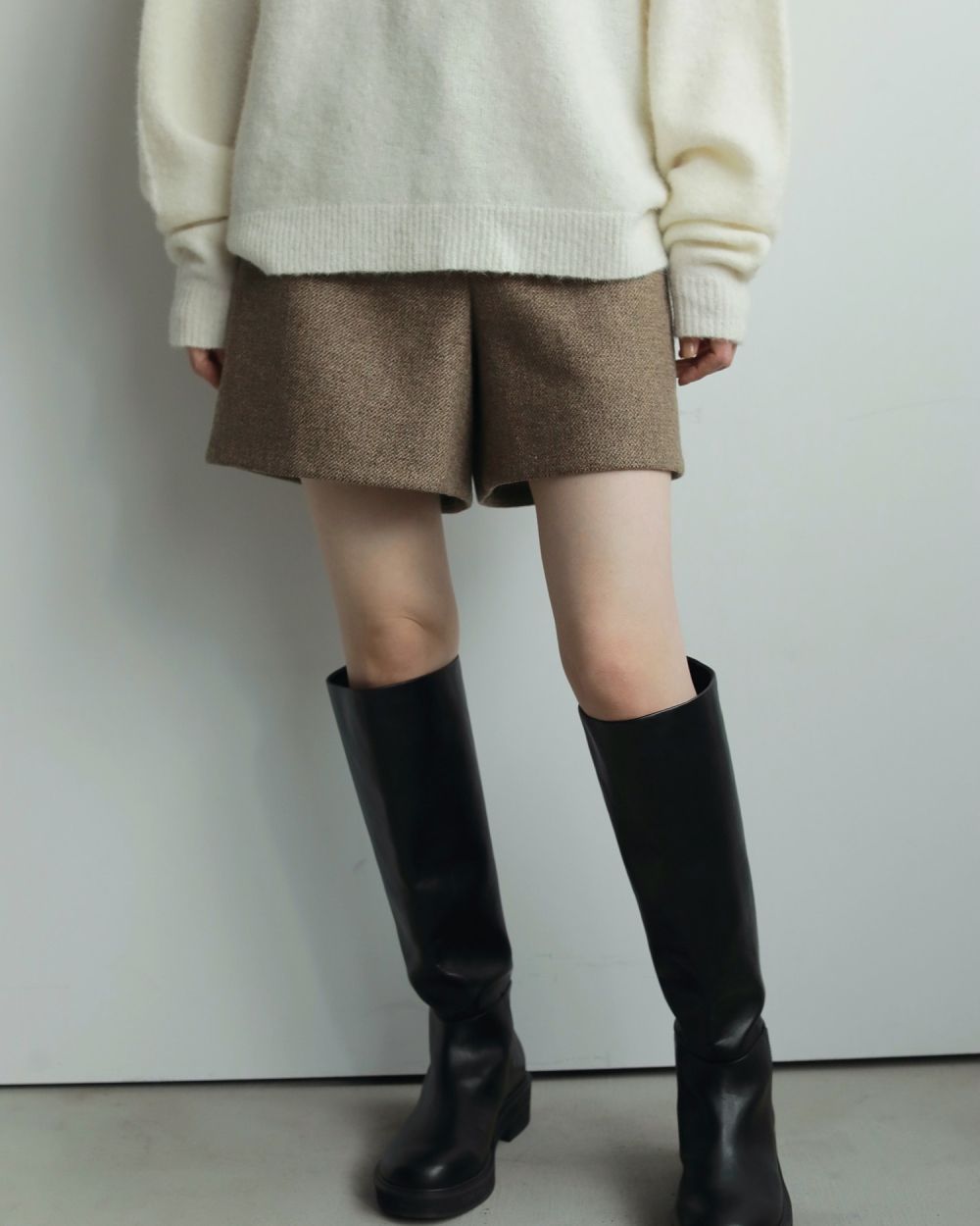 ànuke - Herringbone Short Pants / ヘリンボーン ショートパンツ