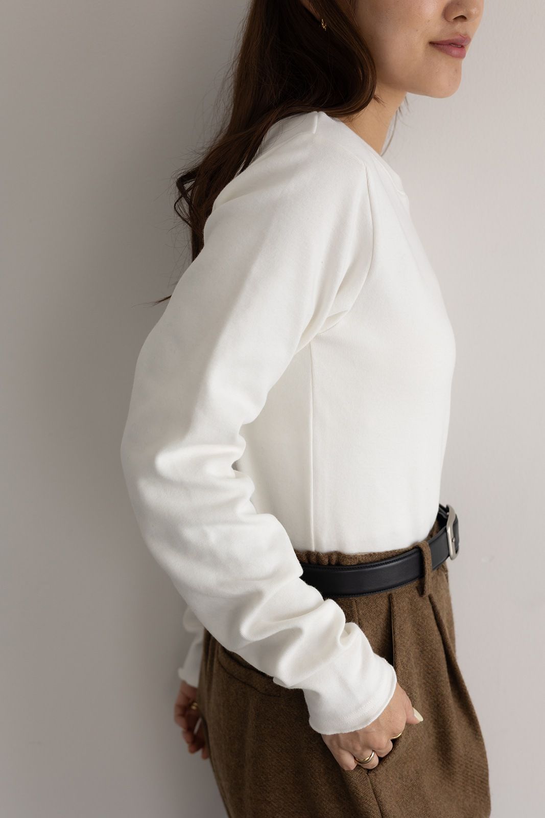 CAVEZA ROSSO - スリムフィットメローロンT (ホワイト) | Sir online