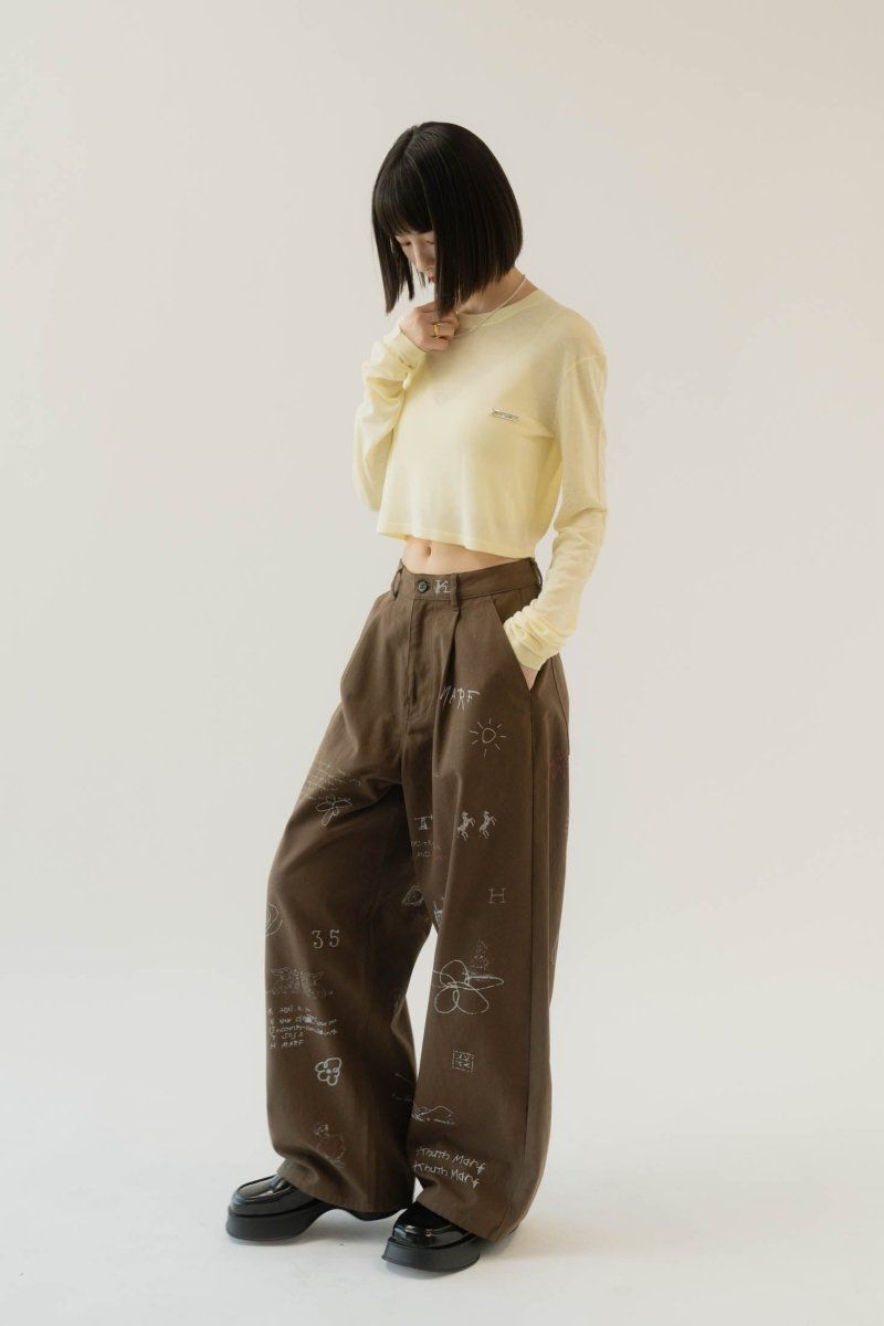 Knuth Marf - high waist tattoo pants(KotokaIzumi collab) / ハイ