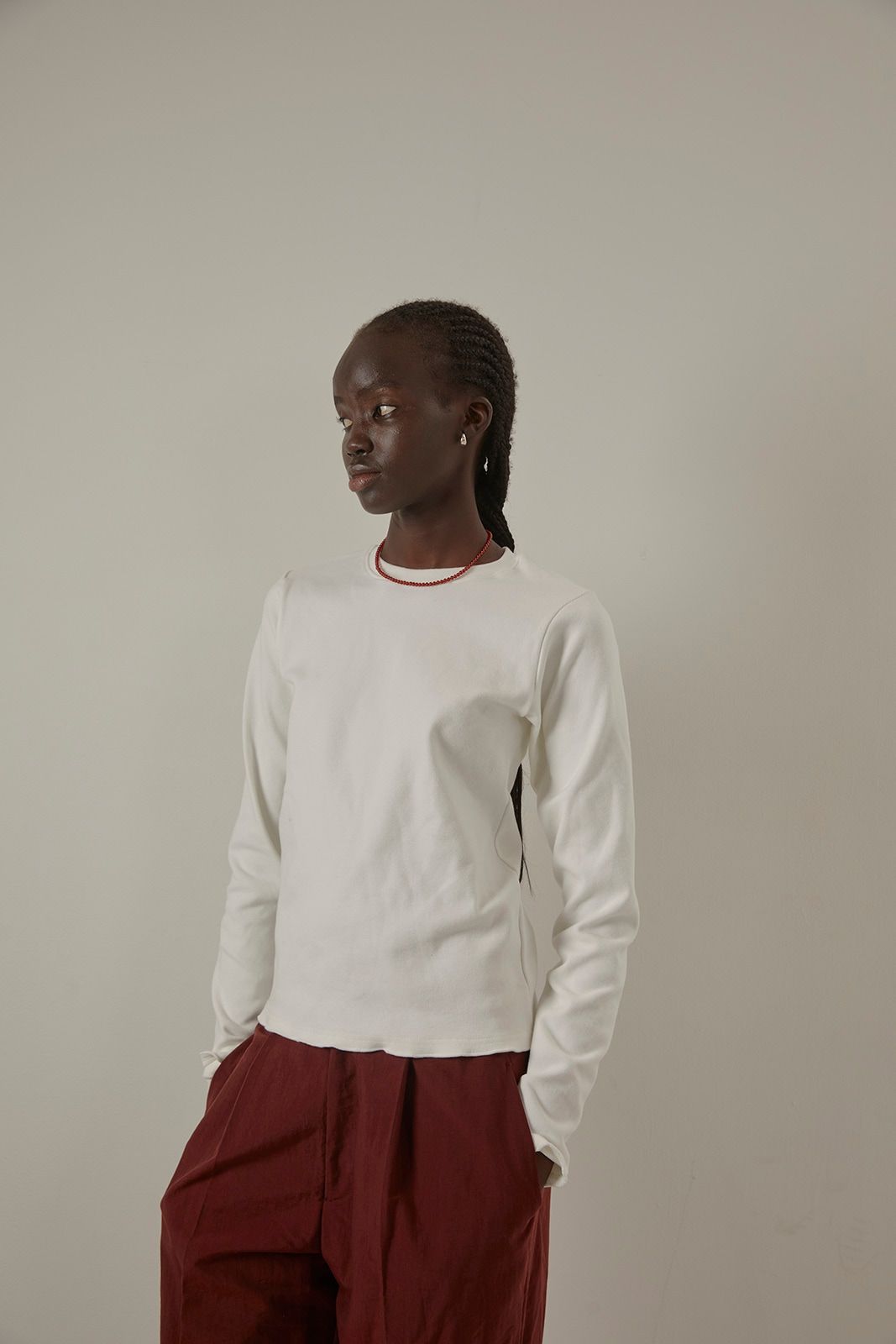 CAVEZA ROSSO - スリムフィットメローロンT (ホワイト) | Sir online