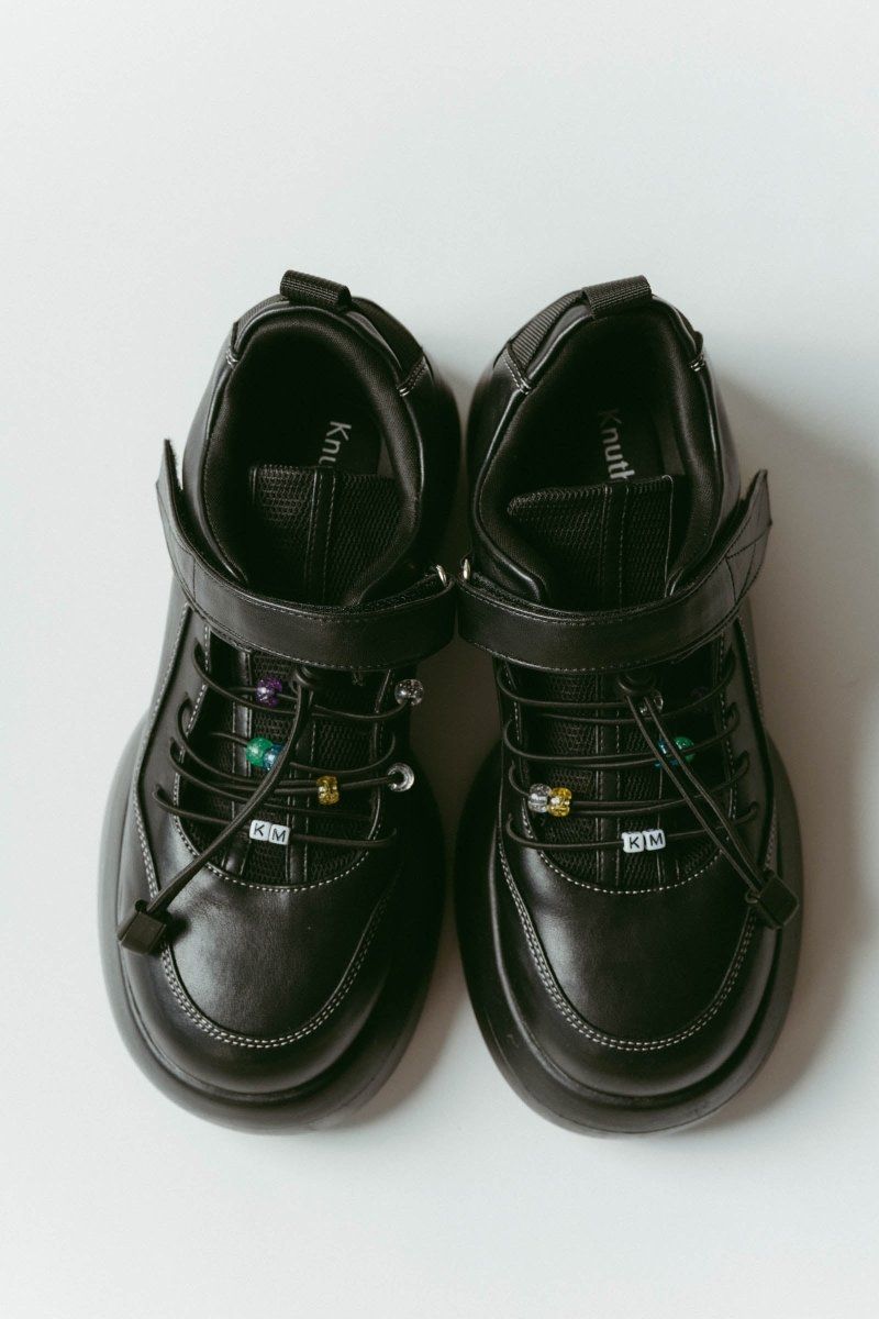 Knuth Marf - beaded sneakers / ビーズスニーカー (ブラック) | Sir