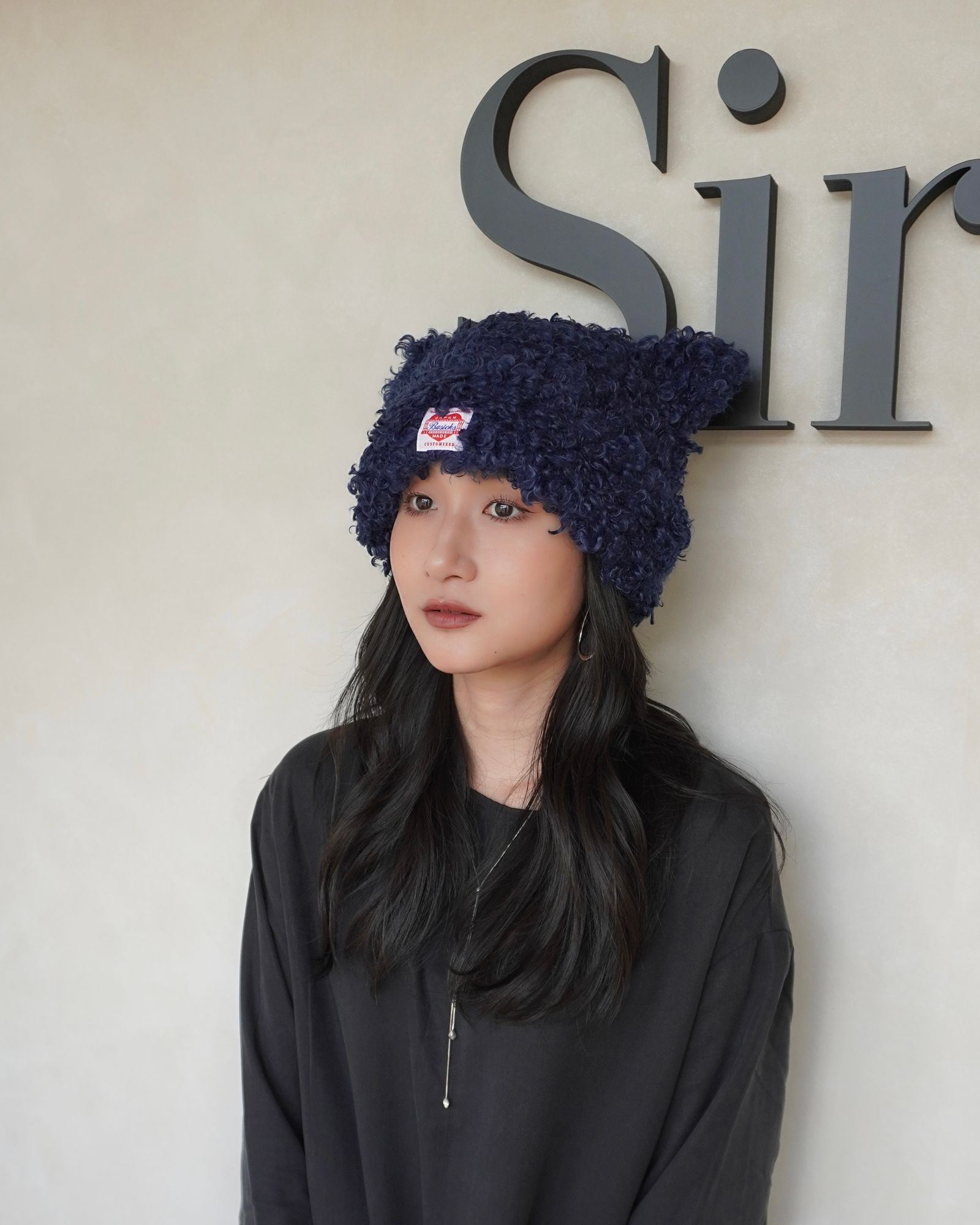 BASICKS - Bear Beanie / ベアビーニー (ネイビー) | Sir online store