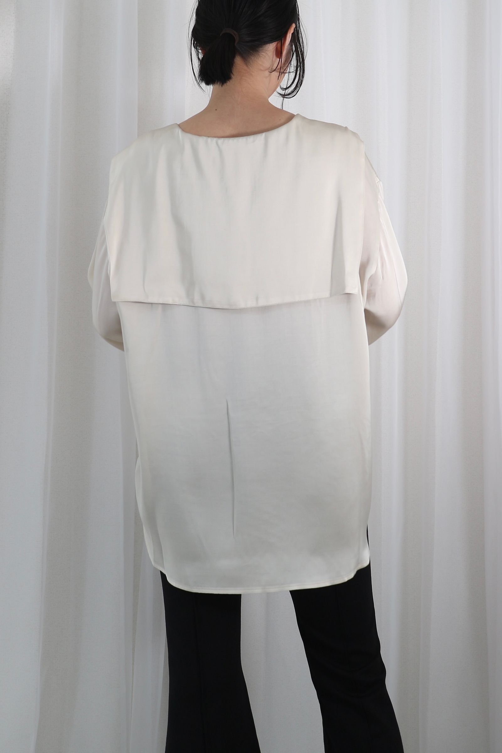 ノンノンドール ムッシュ榊 異素材切り替え お花 レース ジャンバー