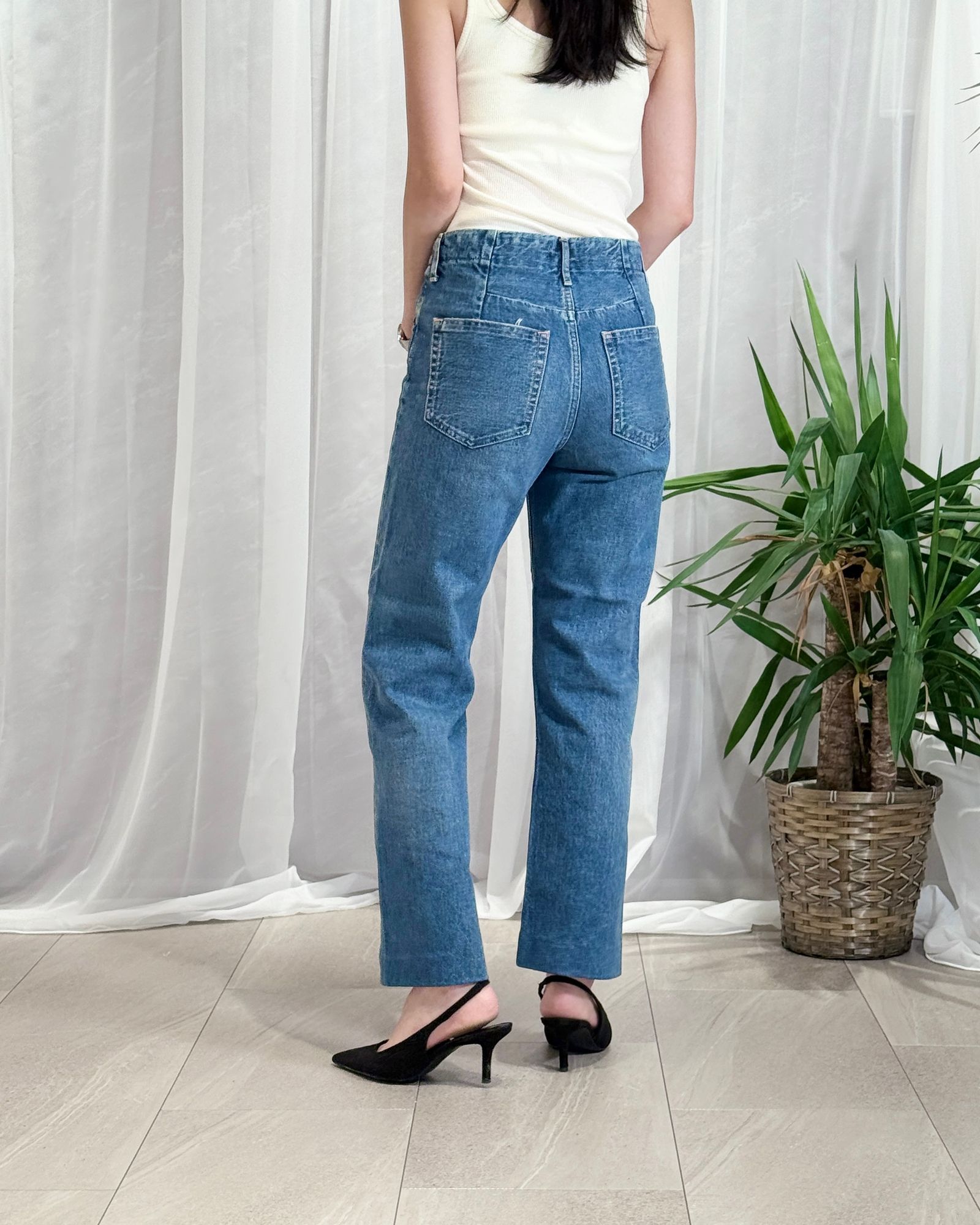 TANAKA - STRAIGHT JEAN TROUSERS / ストレートジーンズ トラウザーズ