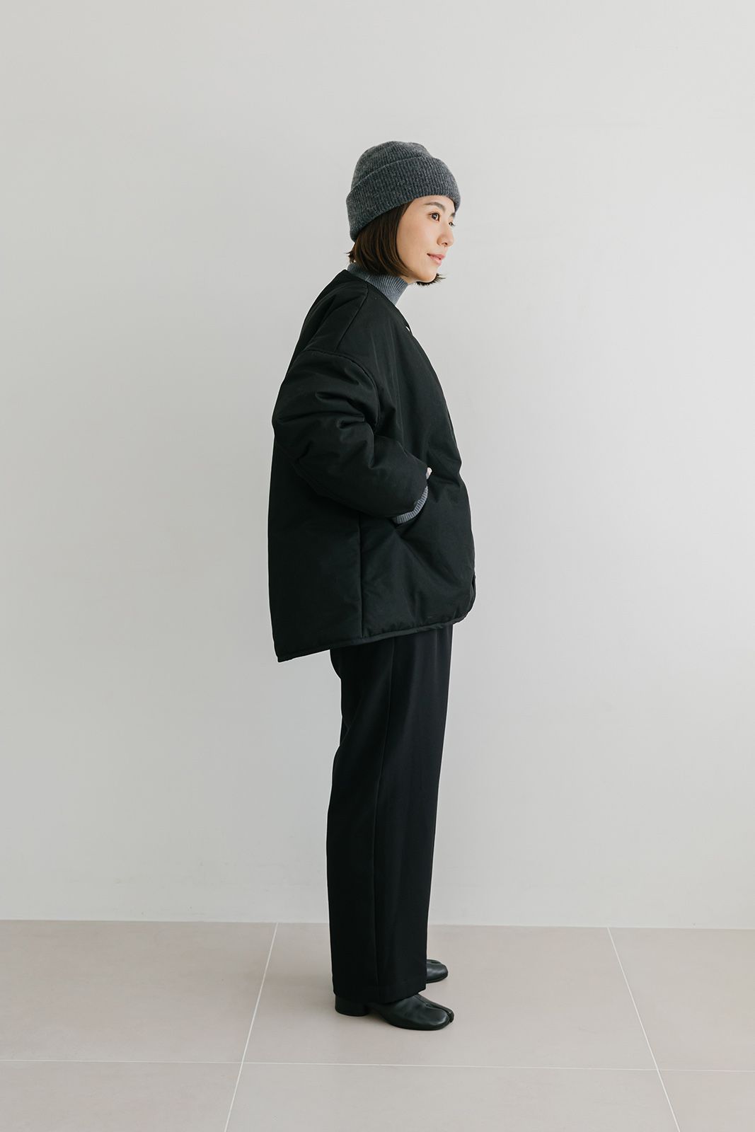 CAVEZA ROSSO - ウインドカフス テントブルゾン (ブラック) | Sir