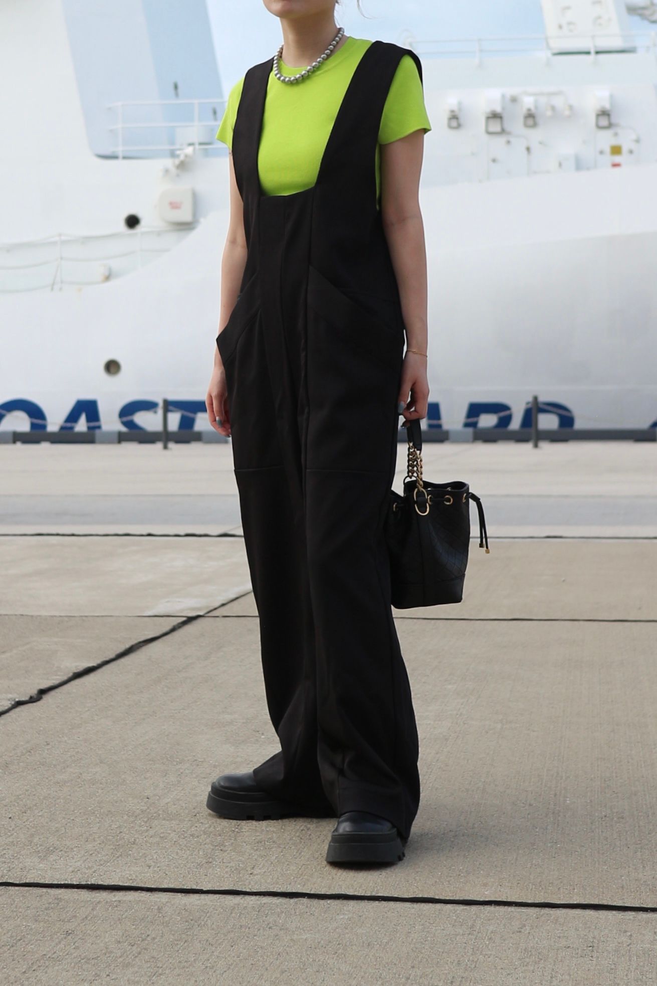 UN3D. - W POCKET AIO / ダブルポケットオールインワン (ブラック