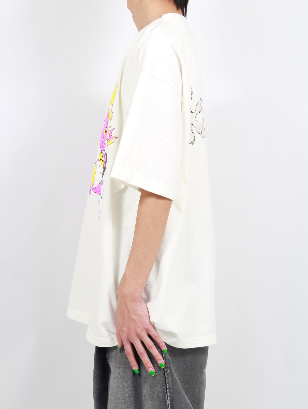 KIDILL - 【25SS】パンク ガール Tシャツ ハード ウォッシュ アート