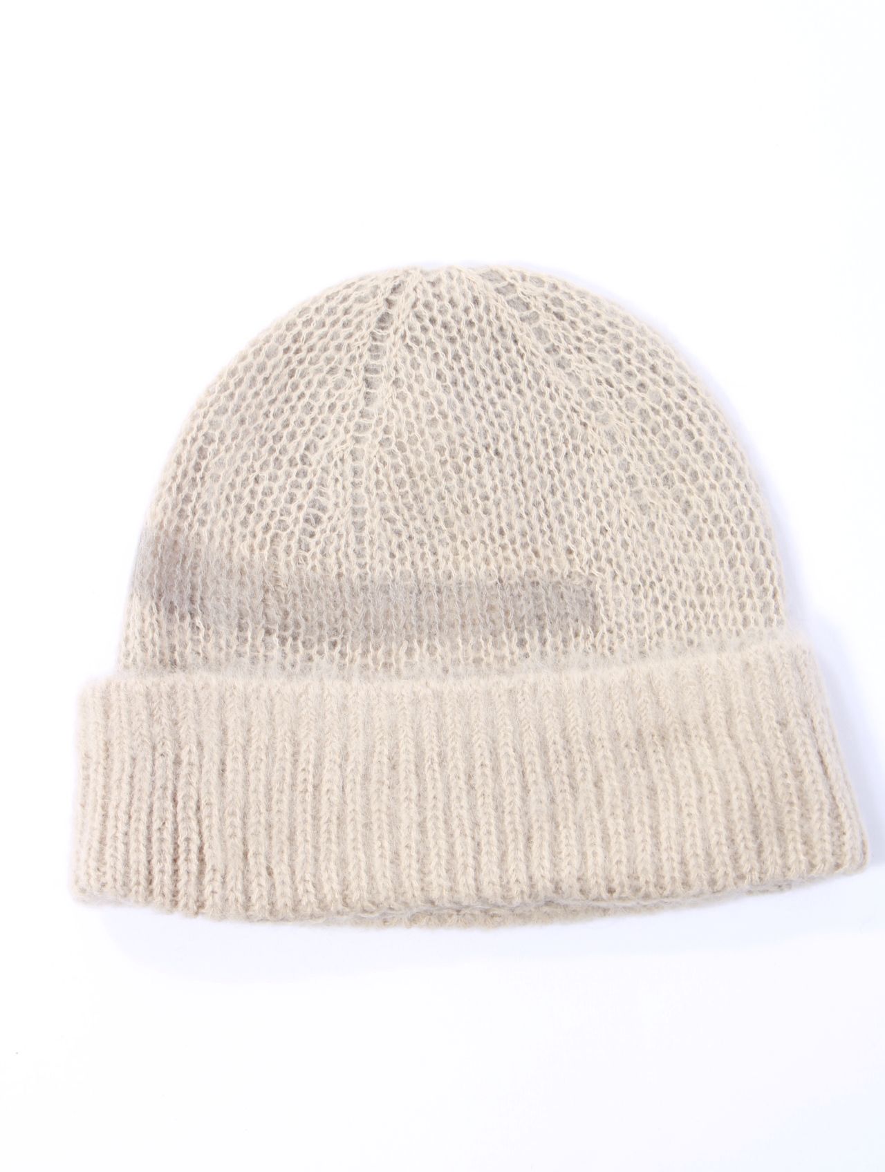 25aw main story ニット ビーニー ダークチョコレート M/L 25aw main