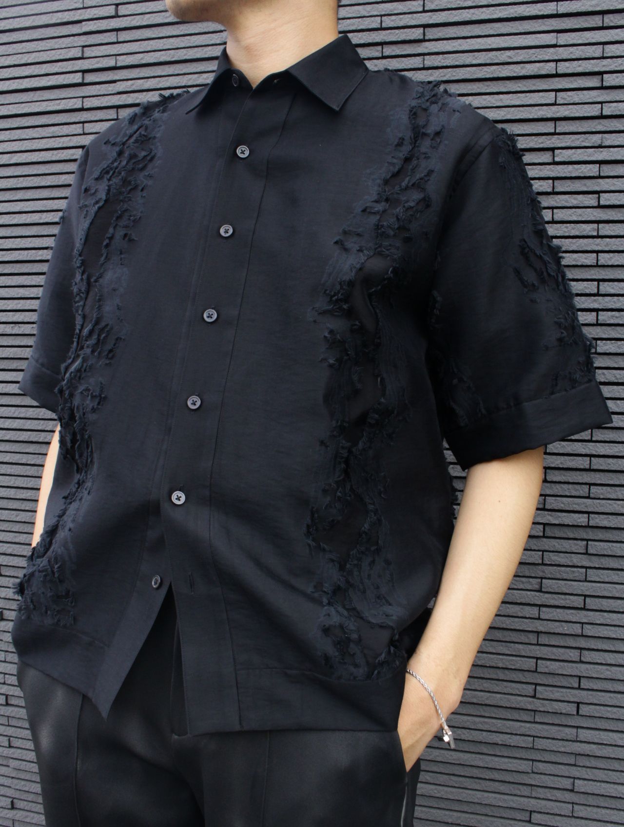 TAAKK - 【25SS】ジャガード ショート スリーブ 半袖 シャツ / SHORT