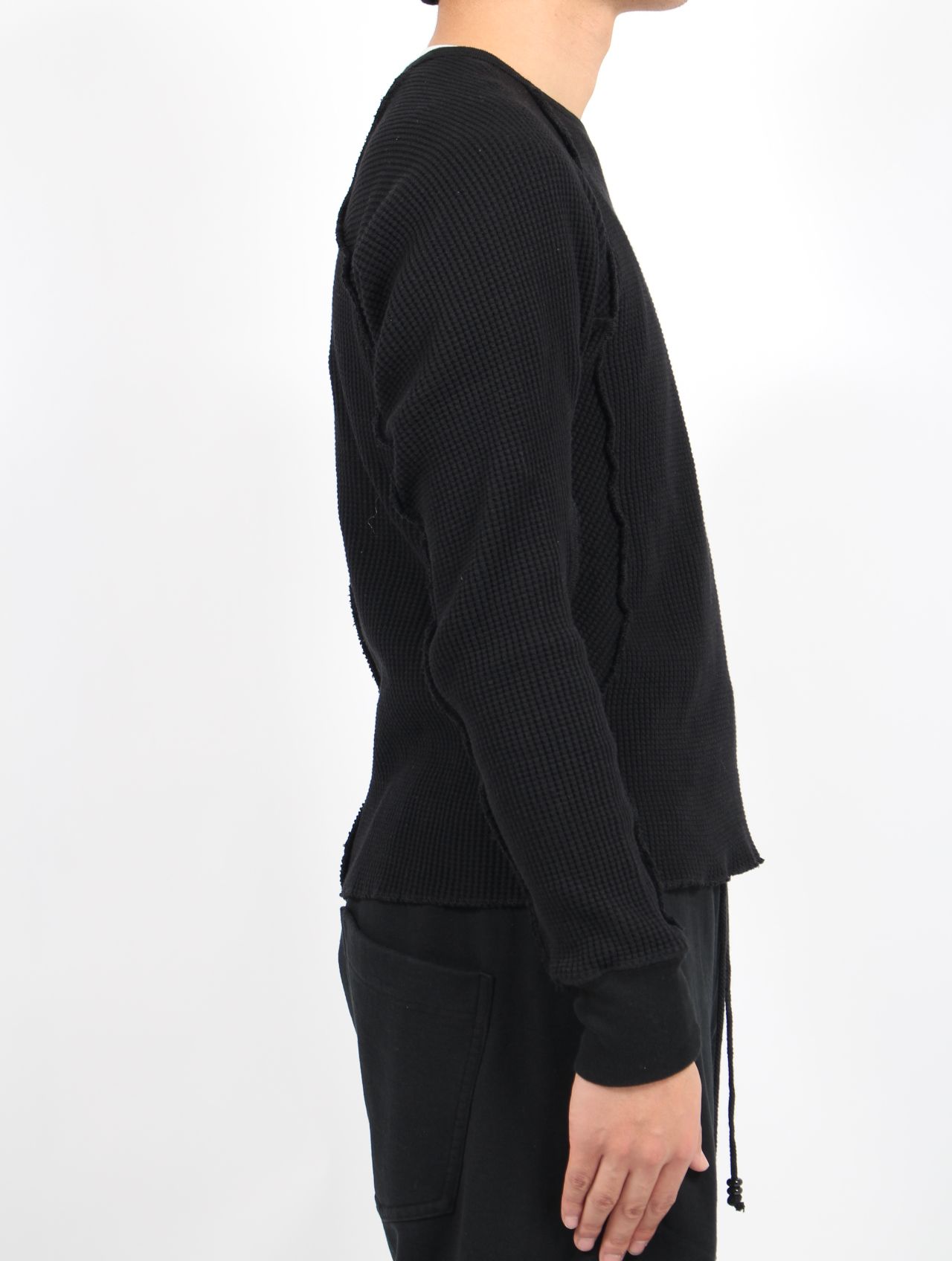 NVRFRGT - 【25SS】ワッフル サーマル ロングスリーブ 長袖 Tシャツ