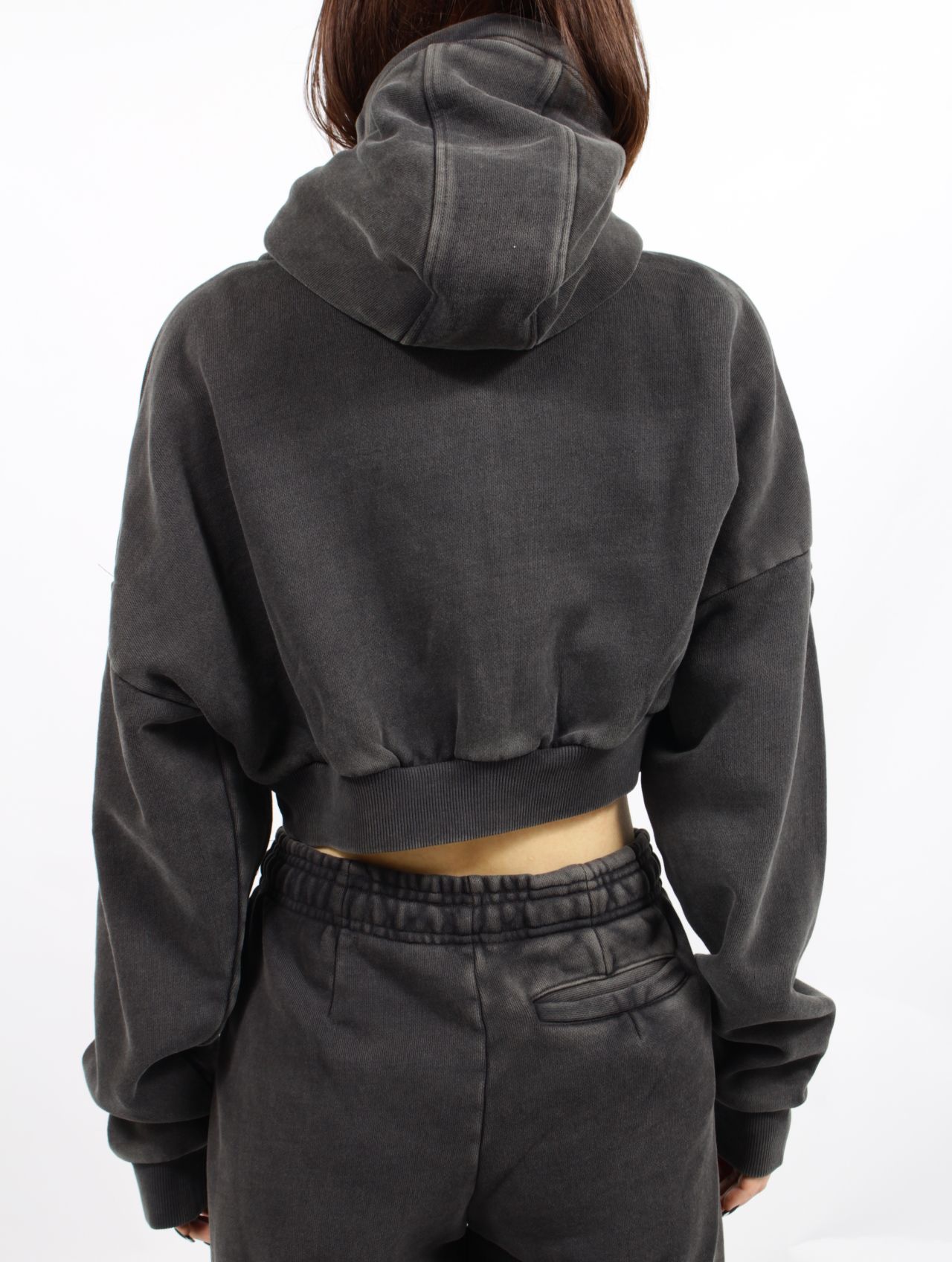 entire studios - クロップド フルジップ フーディー パーカー