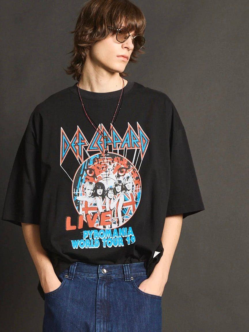 MA LABEL BY MAISON SPECIAL - デフ レパード オーバーサイズ Tシャツ
