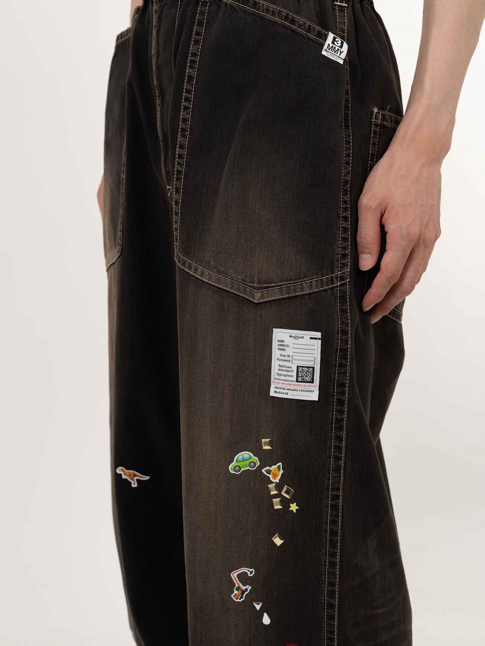 Maison MIHARA YASUHIRO - 【25SS】ベイカー ステッカー ジーンズ