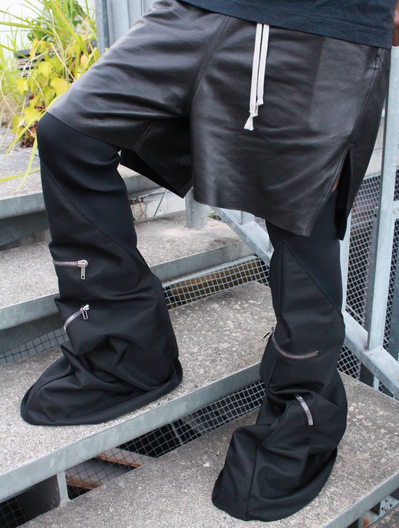 RICK OWENS - 【25AW】ボクサーズ ラムレザー ショートパンツ / BOXERS