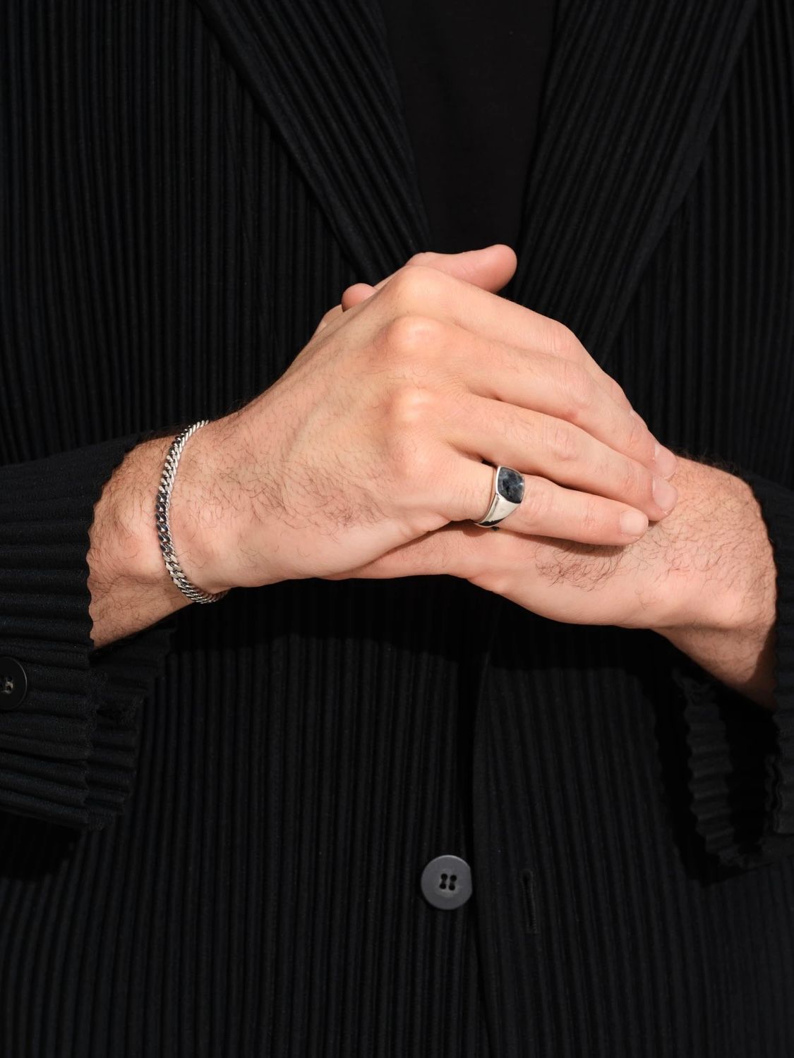 TOMWOOD - ケイ リング ラルビカイト / KAY RING LARVIKITE / シルバー