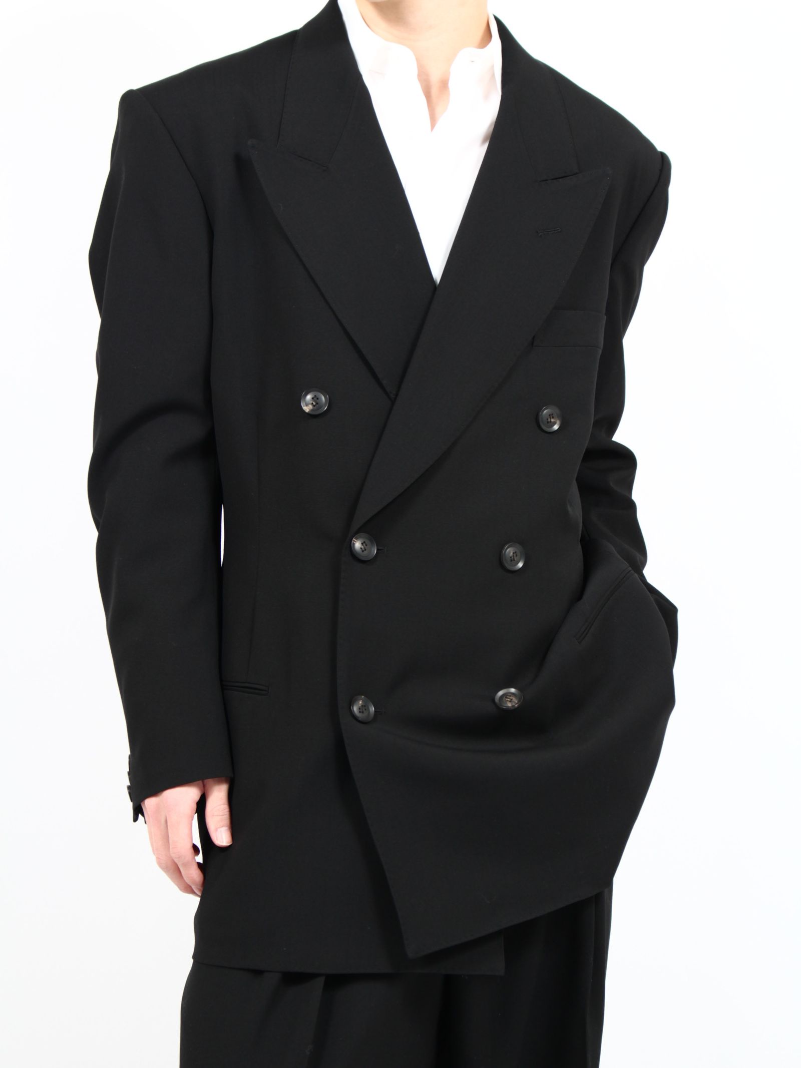 SOSHIOTSUKI - 【25SS】6ボタン ダブル シェイプド ジャケット / 6B