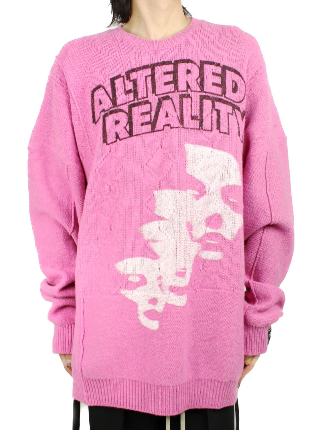 GIANNI VERSACE グラフィックセーター ピンク ベビーガール ニット