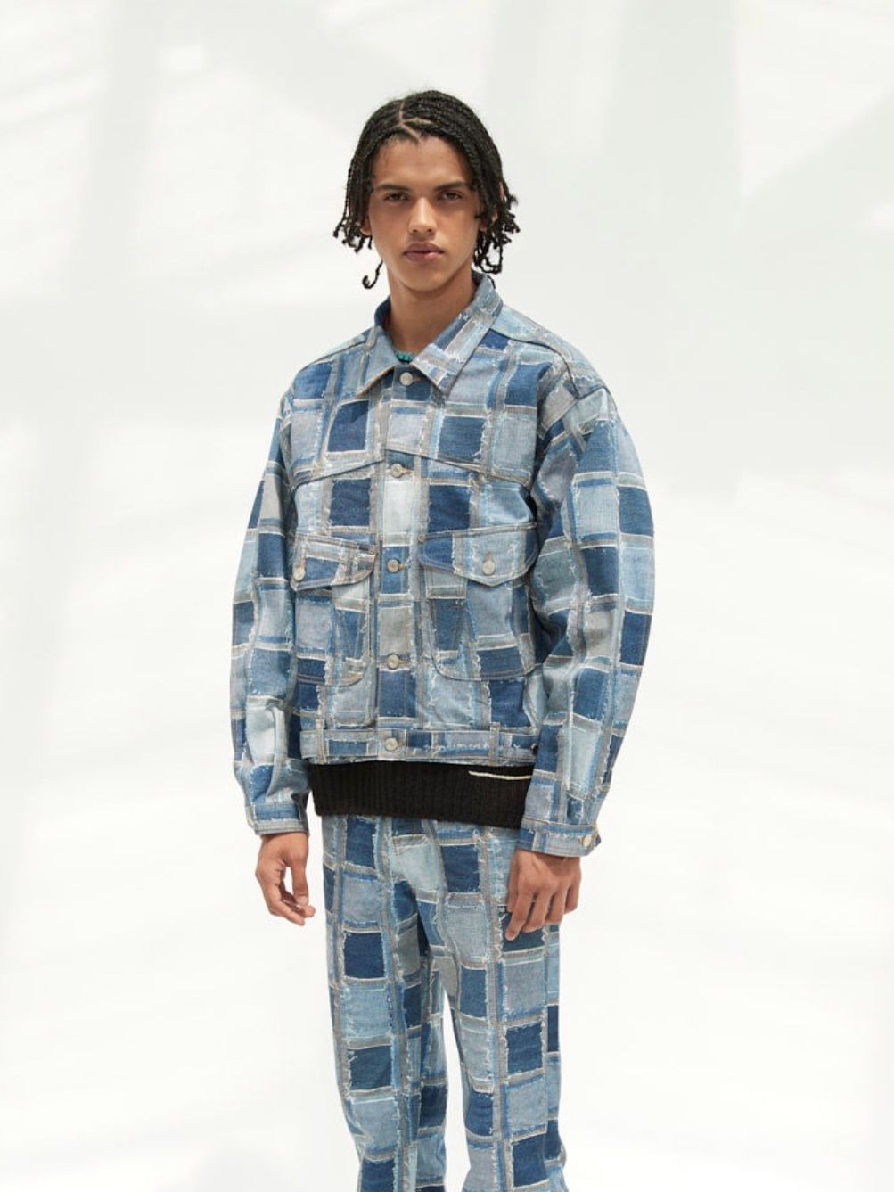 AMI Paris パッチワーク デニムジャケット ぽろろんさん専用 Mii様専用