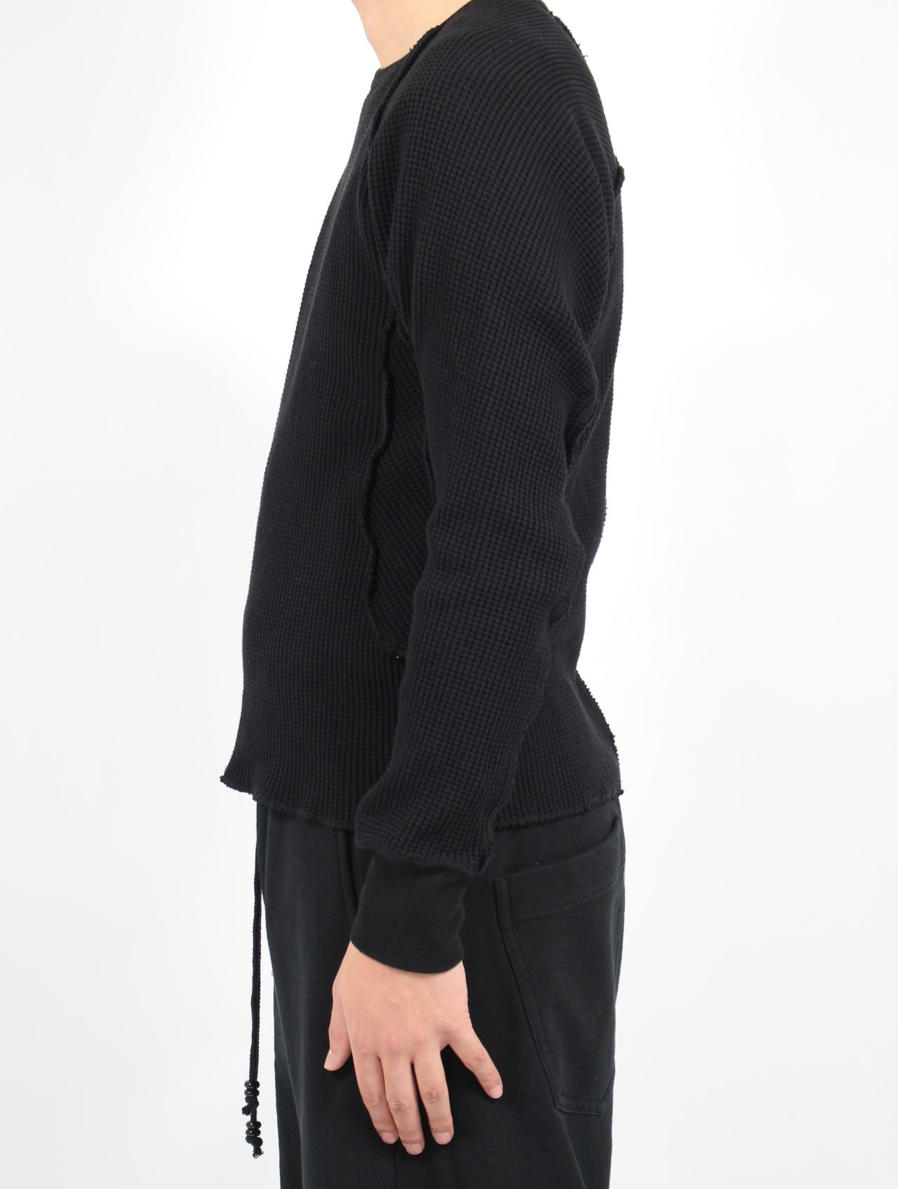 NVRFRGT - 【25SS】ワッフル サーマル ロングスリーブ 長袖 Tシャツ