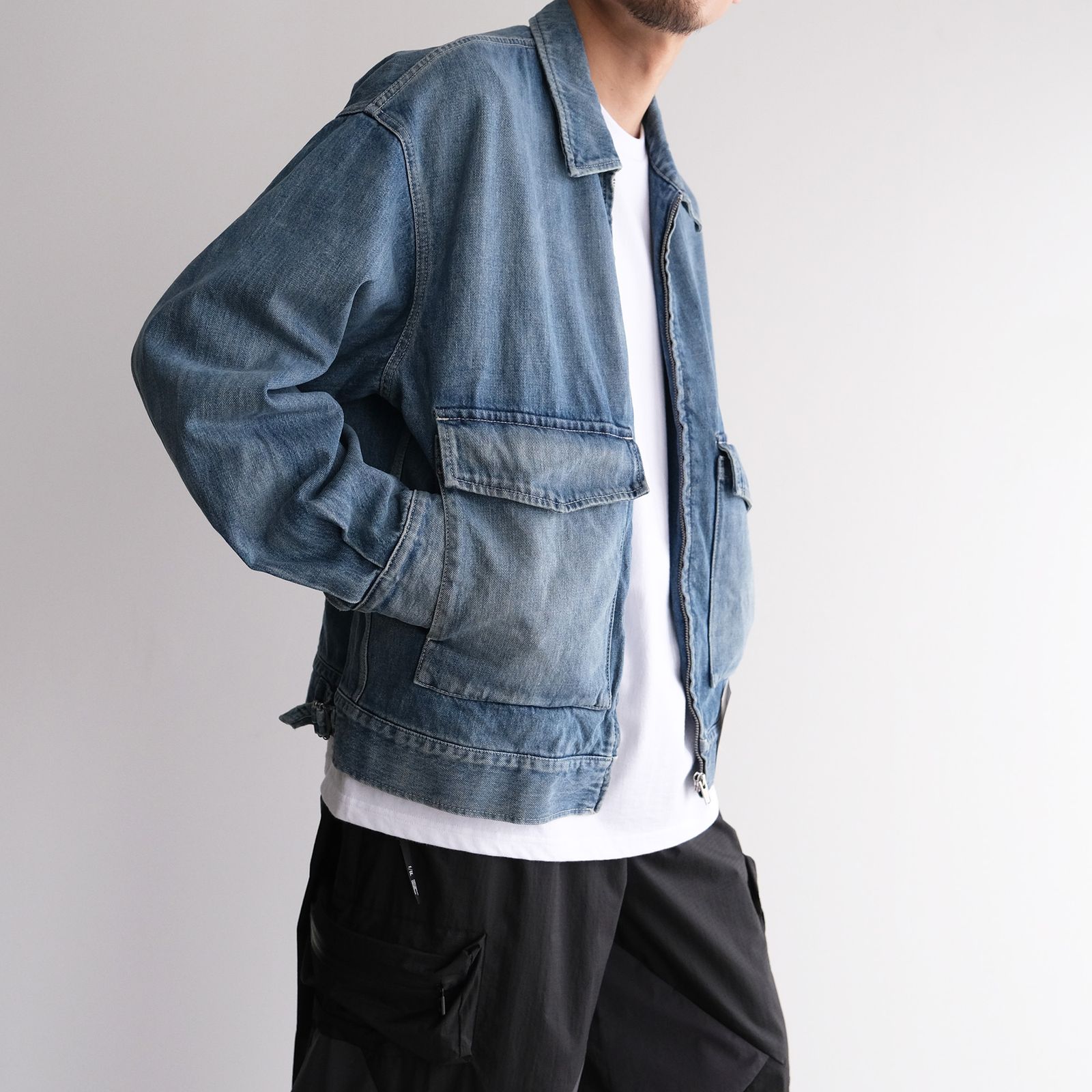 Graphpaper - Selvage Denim Zip Jacket -デニムジャケット-（Indigo