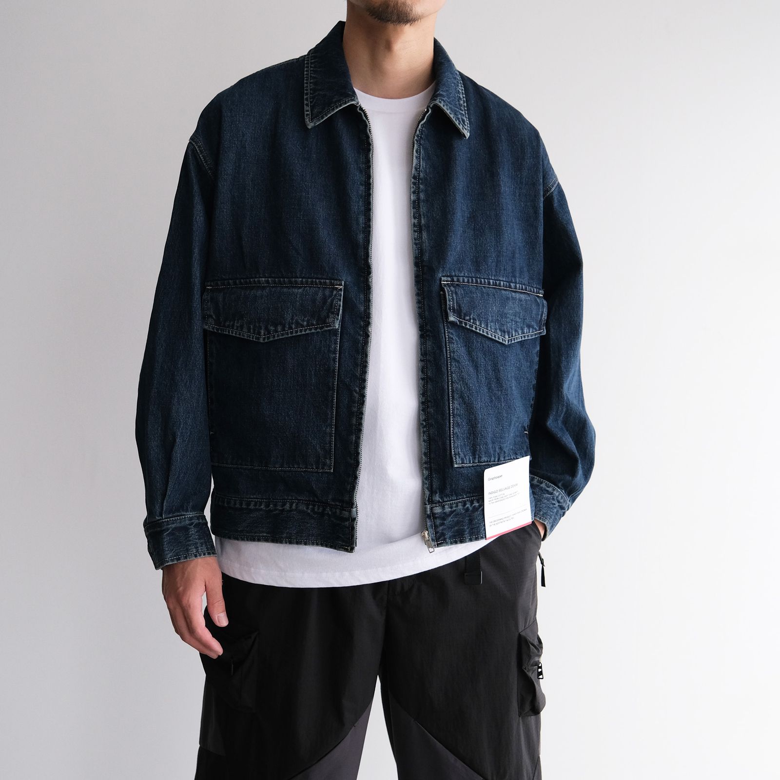 Graphpaper - Selvage Denim Zip Jacket -デニムジャケット-（Indigo