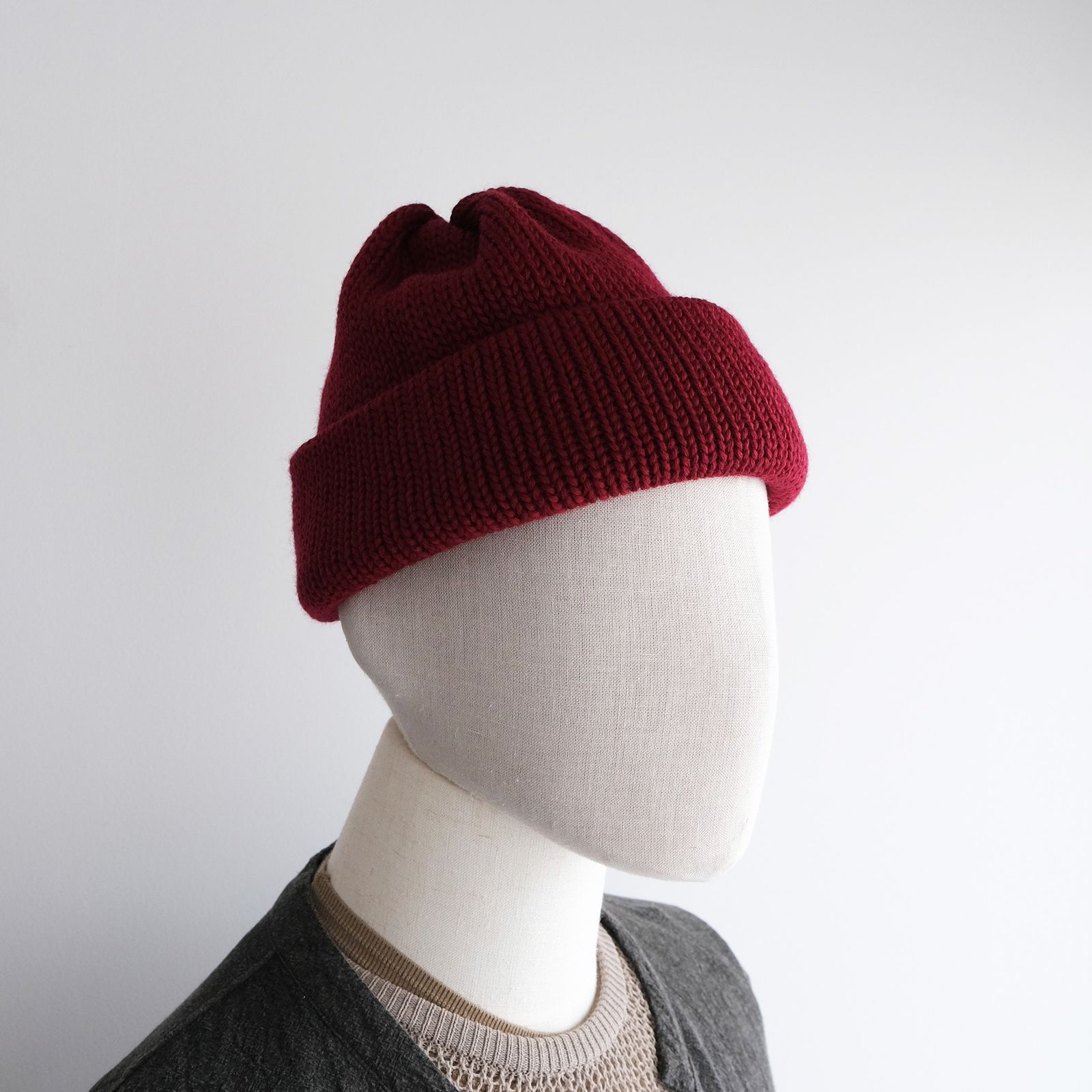 COMESANDGOES - Wool Standard Knit -ニットキャップ-（Wine / ワイン