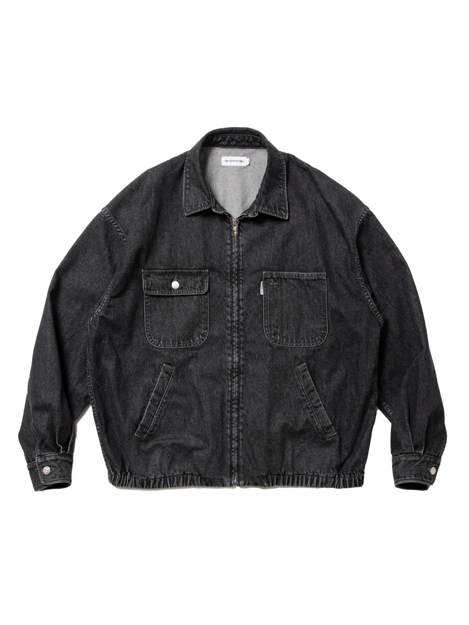 COOTIE PRODUCTIONS - Denim Zip Up Work Jacket / BLACK FADE