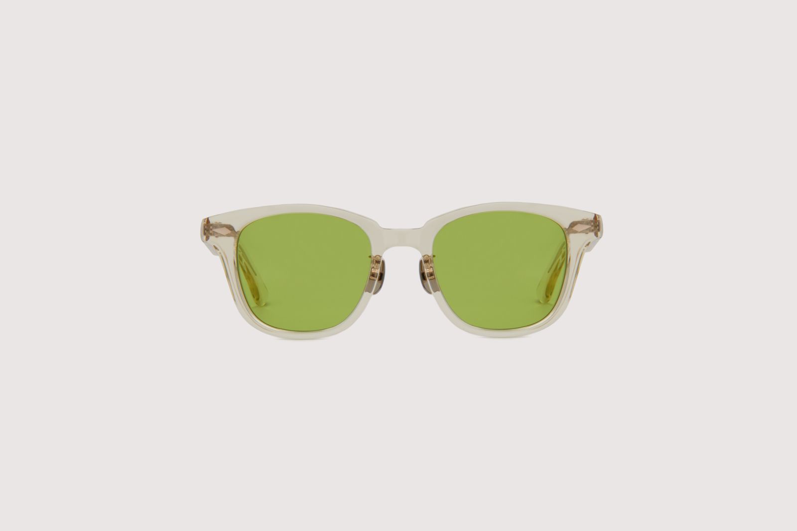 NOCHINO OPTICAL - SANSUI FR #4 / CITRON × MOSS GREEN | Stripe