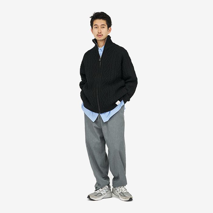 FreshService - SHETLAND WOOL x SOLOTEX® TECH FISHERMAN ZIP-UP