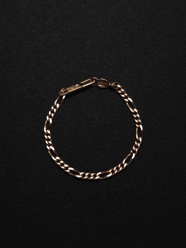 ANTIDOTE BUYERS CLUB 「 Figaro Chain Bracelet 」 K18製 ブレスレット