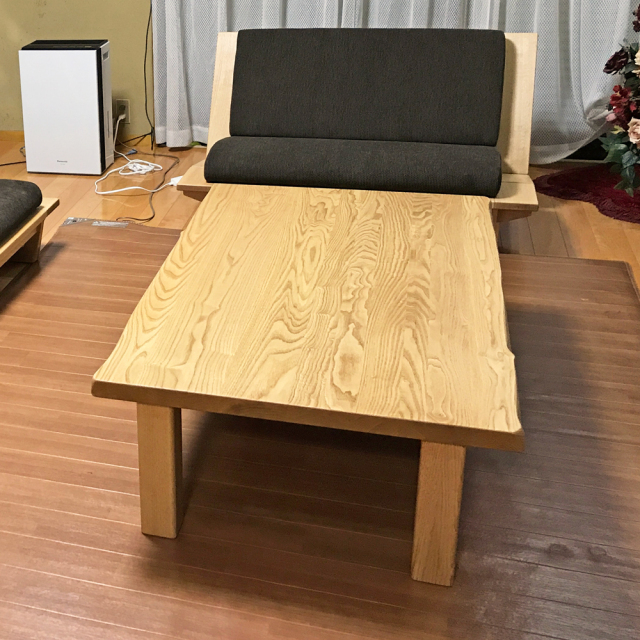 国産栗無垢材のサイズオーダー食卓ダイニングテーブル