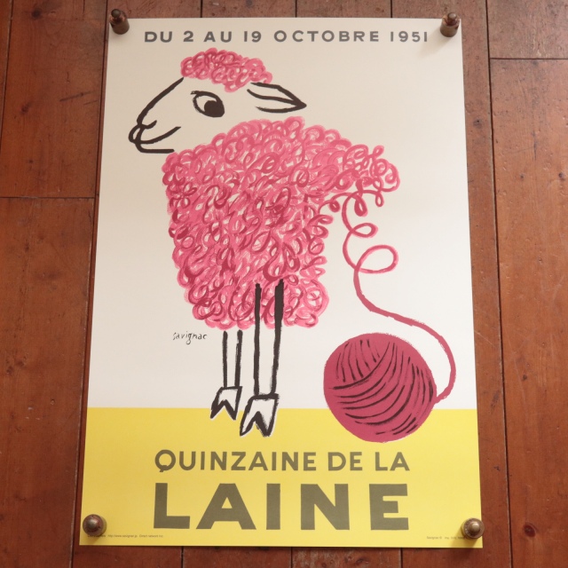 サヴィニャック 羊毛の2週間 ポスター Quinzaine de la laine