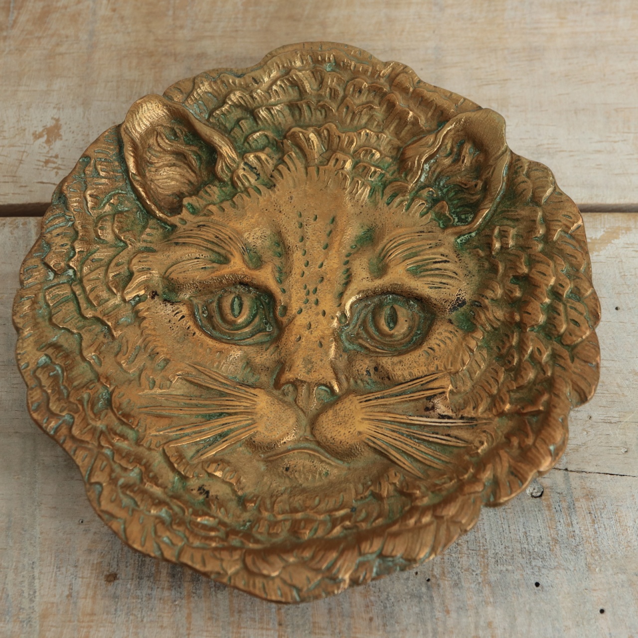 フランス アンティーク 小物置き ネコ 猫