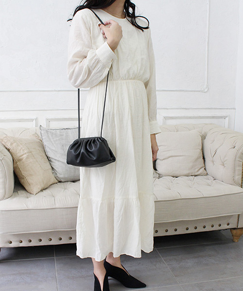 SALE】ワッシャープリーツワンピース/2カラー