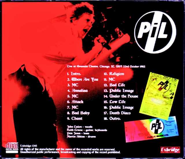 P.I.L. Public Image Limited パブリック・イメージ・リミテッド/IL