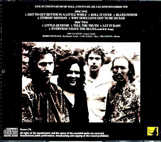 Derek and the Dominos デレク・アンド・ザ・ドミノス/OH,USA 1970 Upgrade