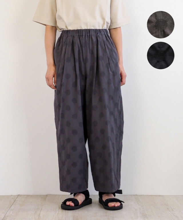 nofl】ドットジャガードバルーンパンツ 644211140 | ナチュラル服通販