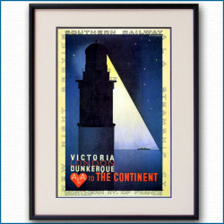 1927年 カッサンドル ロンドン・ダンケルク ALA英仏海峡連絡船の