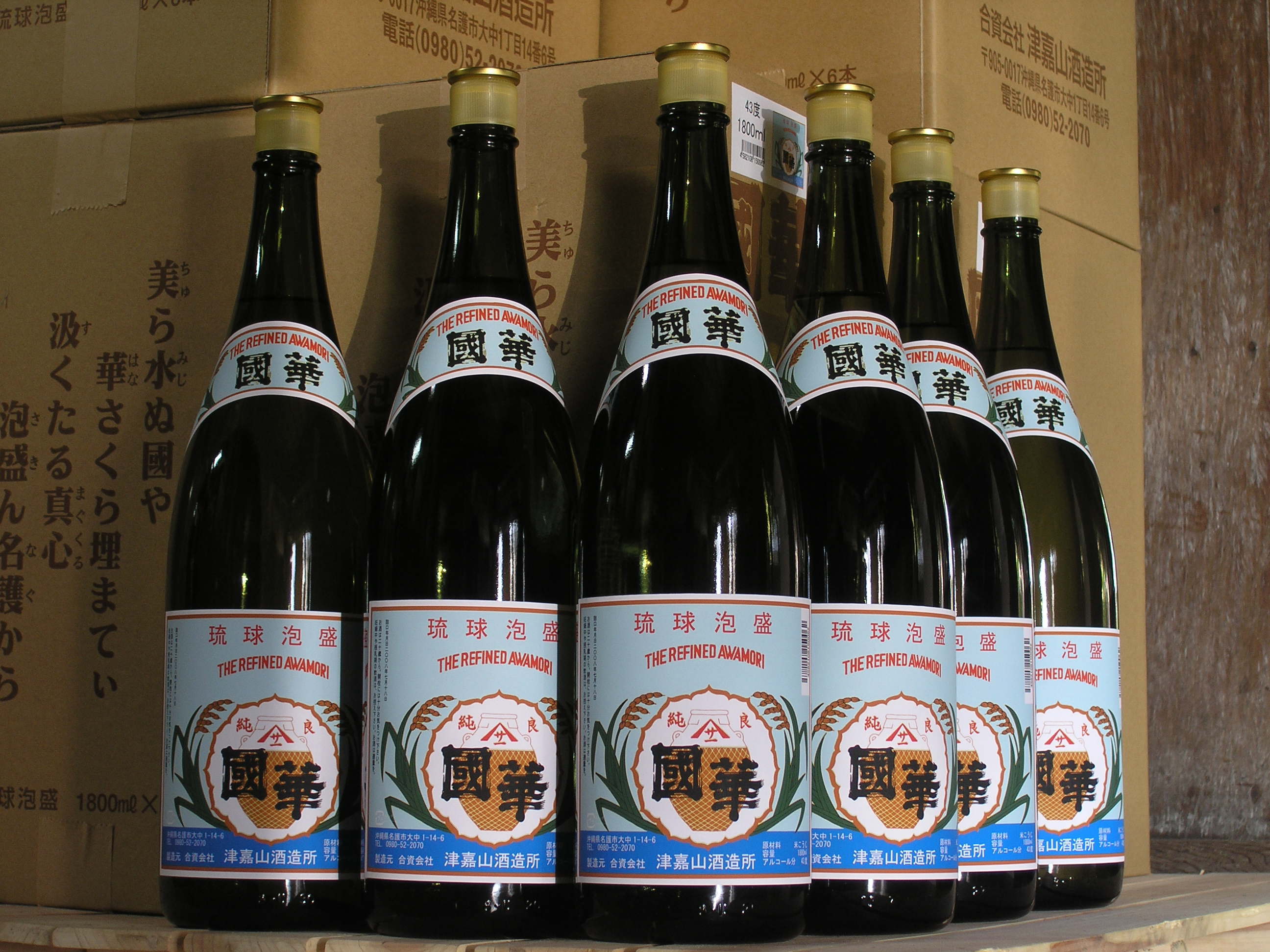 送料込み】津嘉山酒造所の造る沖縄のお酒・泡盛「國華」43度・ケース売り