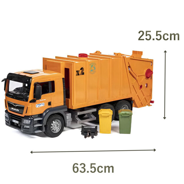 bruderブルーダー MAN TGS ごみ収集車 オレンジ