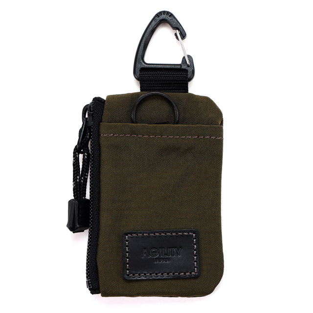 ヴァレクコインケース』(全4色)塩縮加工ナイロン/キーリングが1つ付い