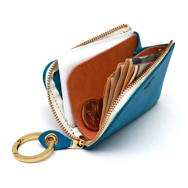 ポッシュ』(全6色)ロロマ/大きく開いて一目瞭然 極小L字ファスナーミニ