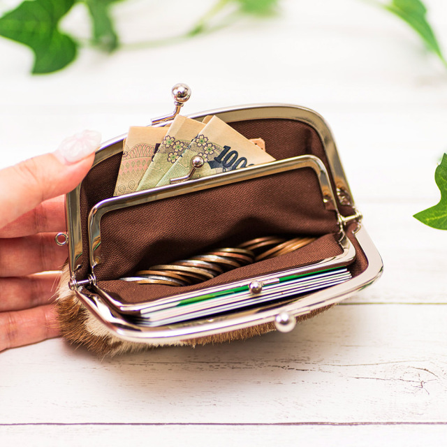 フロッグカード』(全5色)ハラコ/親子がま口の可愛いお財布 がま口財布