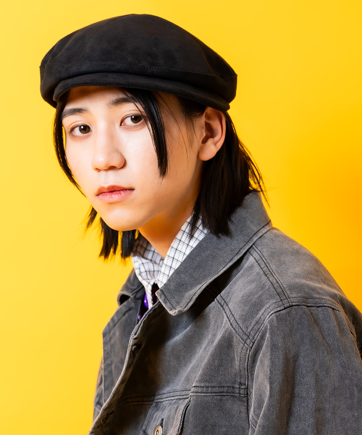 スエードタッチ合成皮革キャスマリンキャップ / ユニセックス