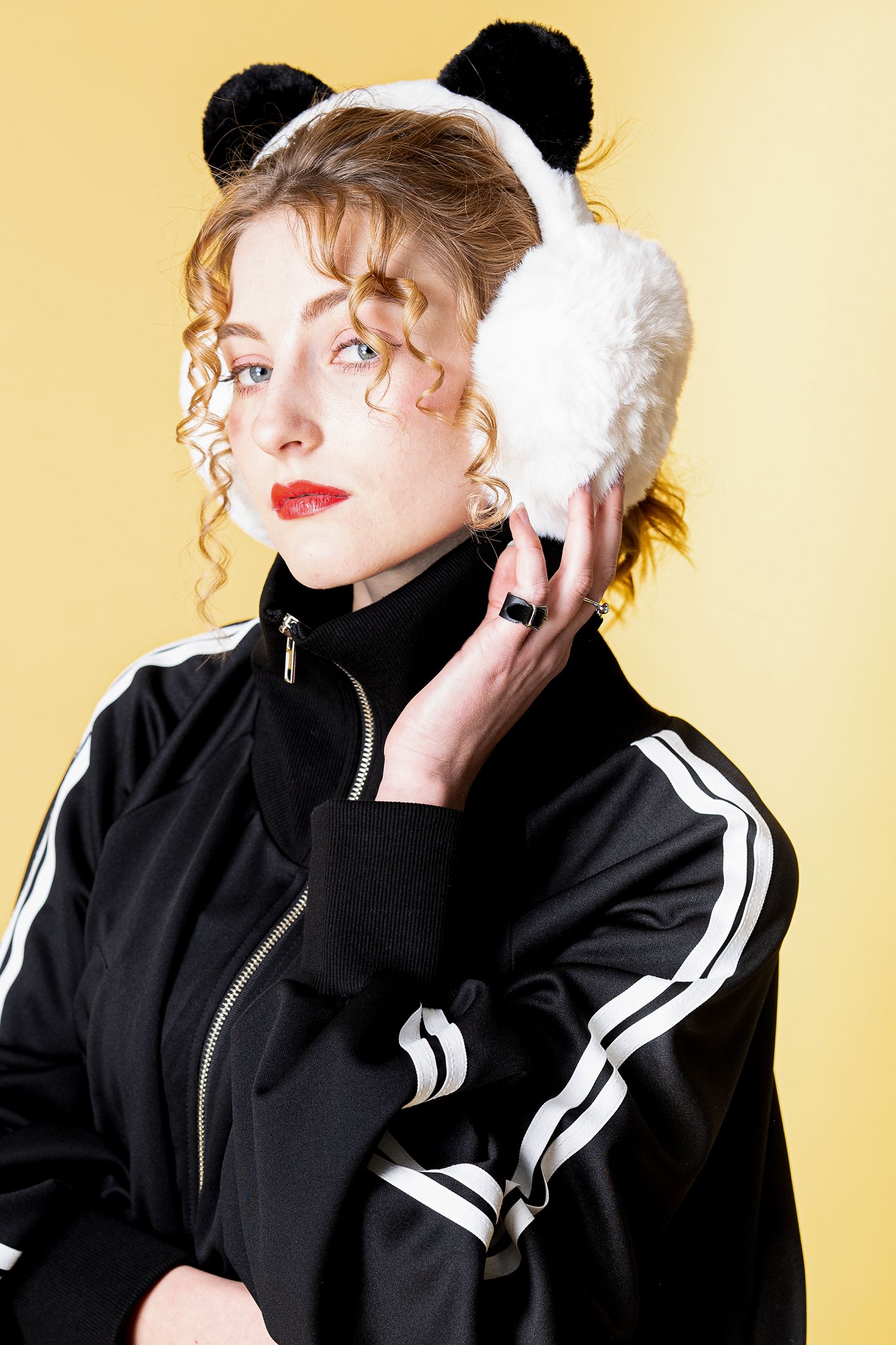 an meets zakka パンダ耳イヤーマフ ankoROCK(アンコロック) メンズ