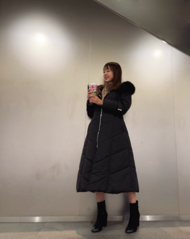 selva secreta】Removable Boa COAT(black×Boa beige)