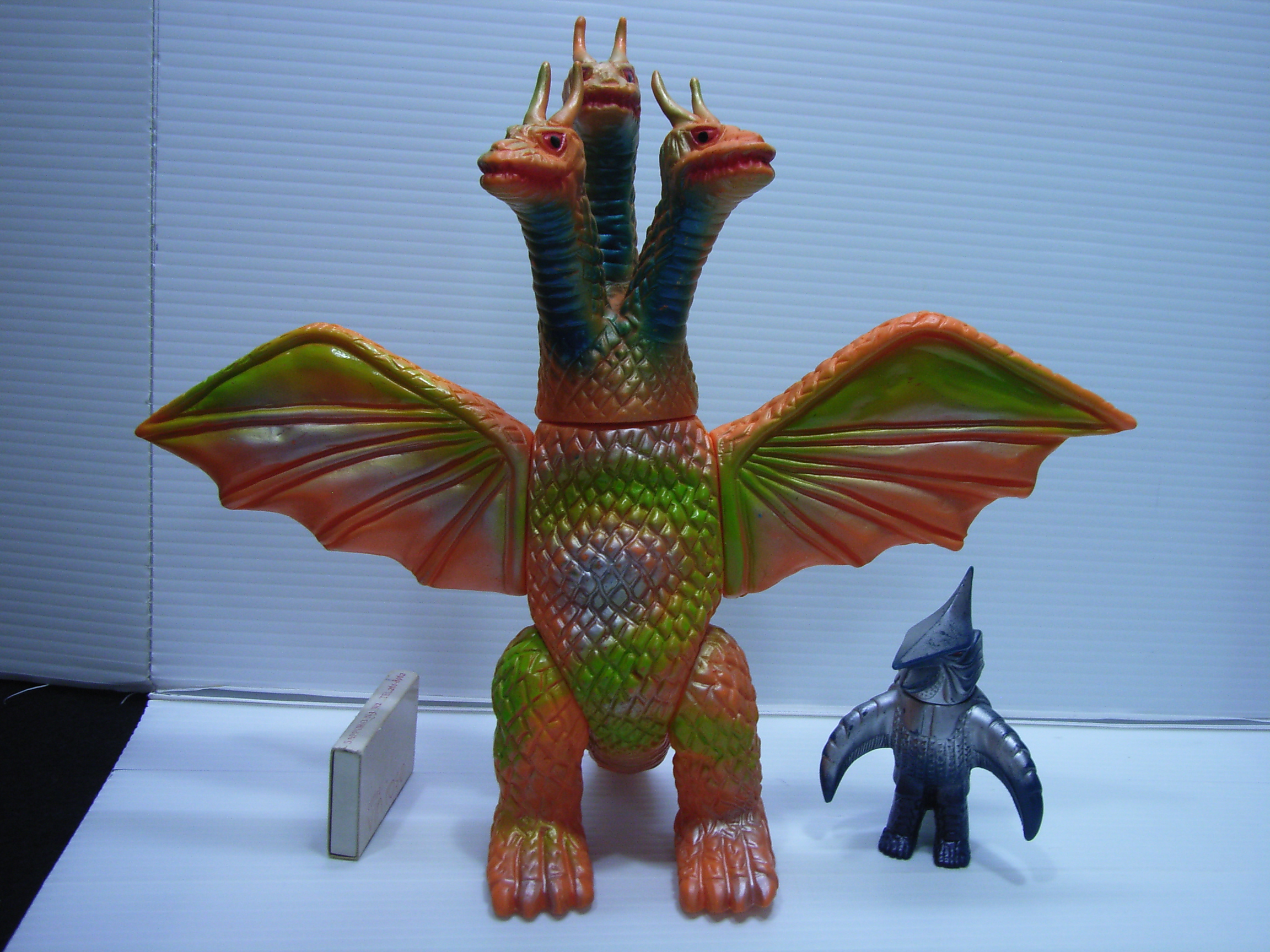 ブルマァク☆キングギドラ☆ソフビ人形 24．3cm 165g 当時物