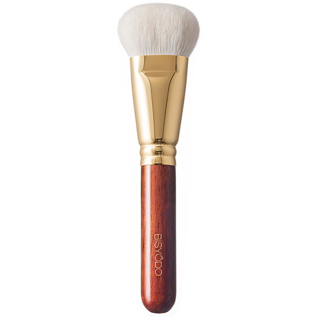 ウエダ美粧堂化粧筆】ファンデーションブラシ （丸平）細光峰の丸平型