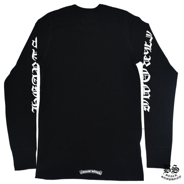 chromehearts】クロムハーツロングワッフルTシャツCHロゴスクロール